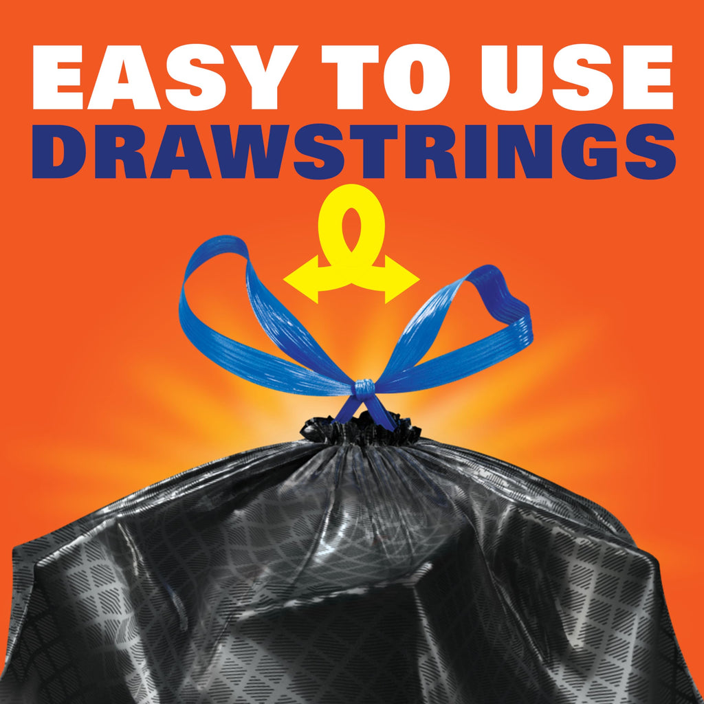 13 Gal Black Kitchen Trash Bags 80ct M12037
