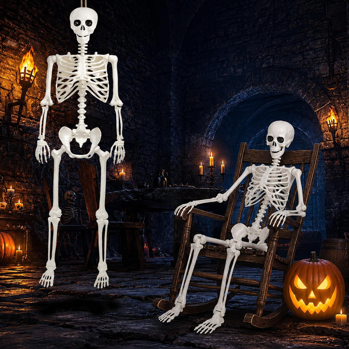 Life Size Posable Skeleton Decorations I272935