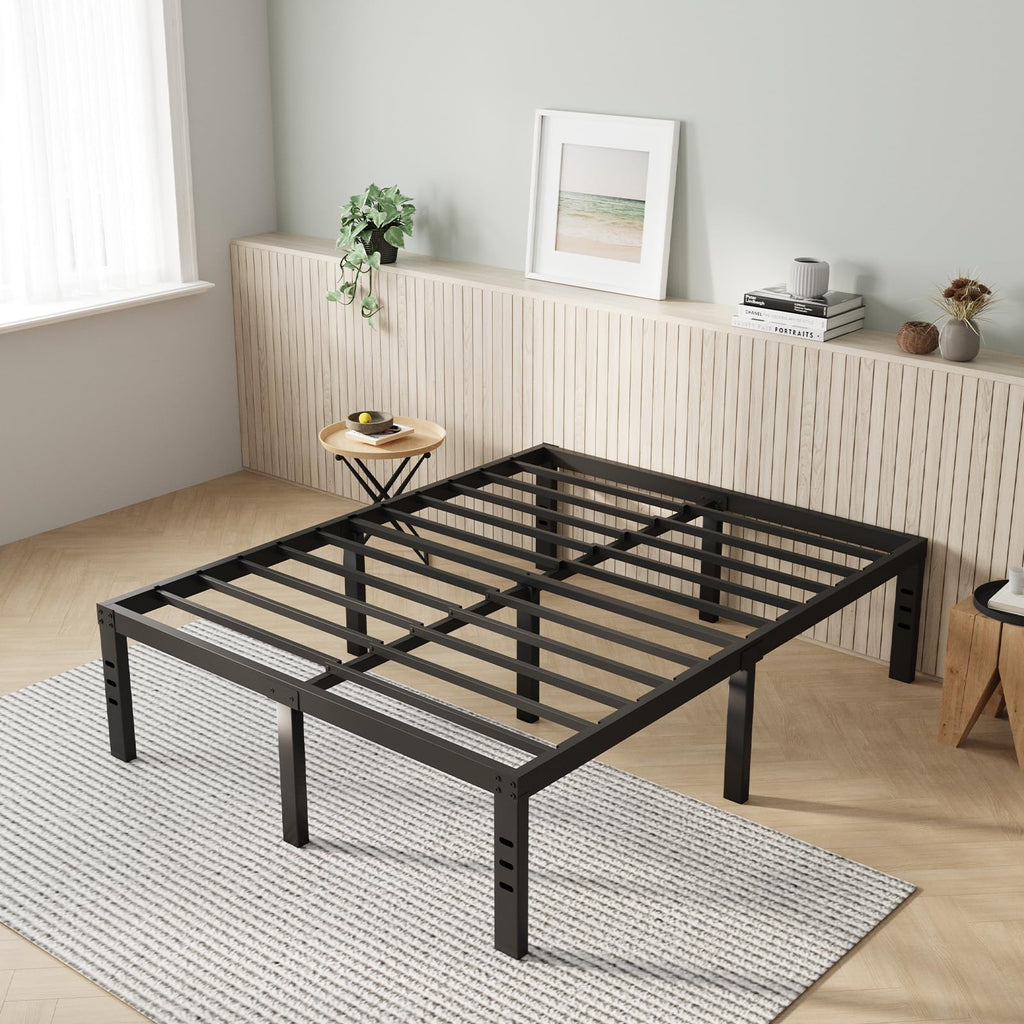 Queen Size 14 Inch Metal Platform Bed Frame D5187