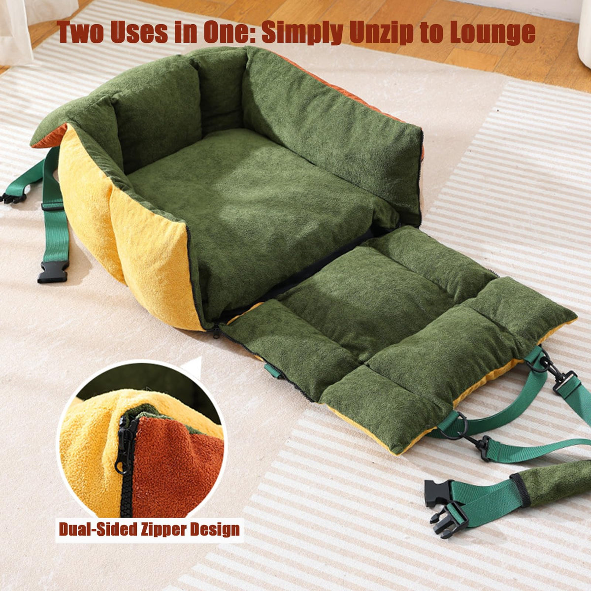 2-in-1 Dog Car Seat for Small Dogs N939