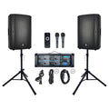 3000W Bluetooth PA Speaker System with 8-Channel Powered Mixer P8435
