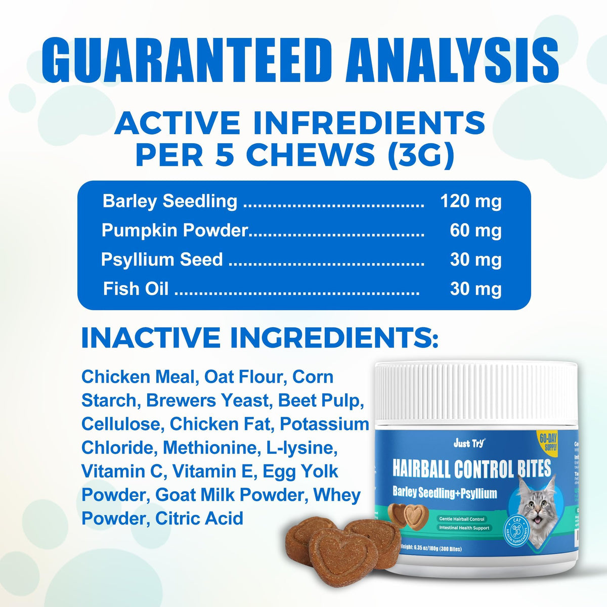 Hairball Control Cat Treats W828319
