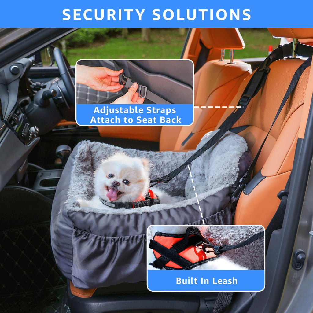 Washable Dog Car Seat with Storage Pockets Q88584