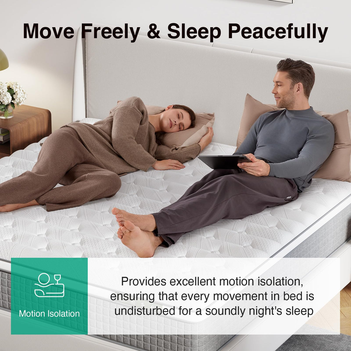 12 Inch Full Size Hybrid Gel Memory Foam Mattress F94823
