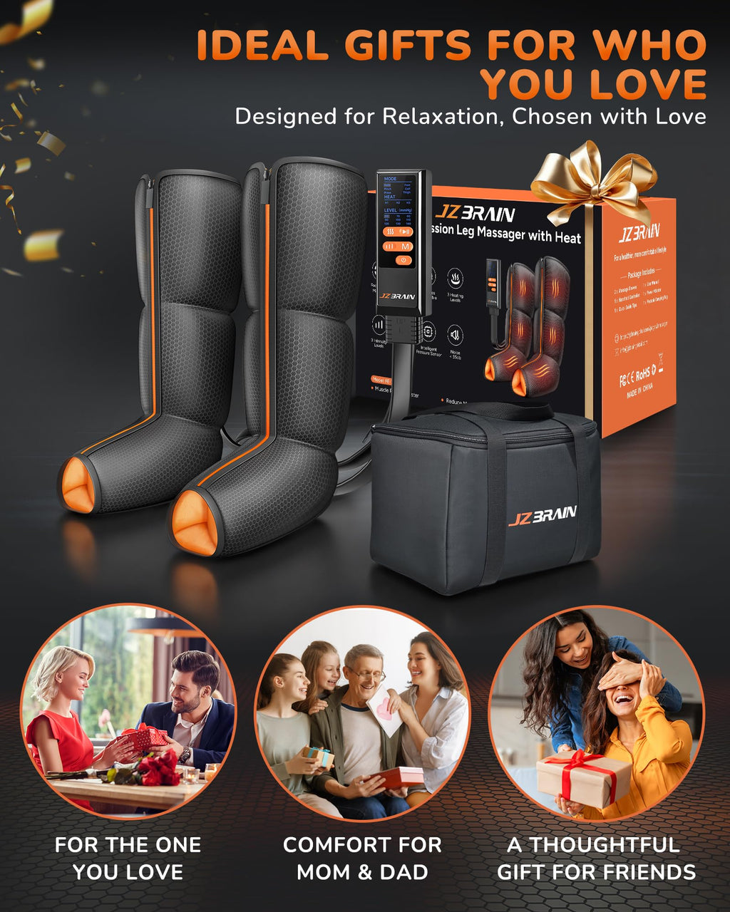 Air Compression Leg Massager with Heat V102247