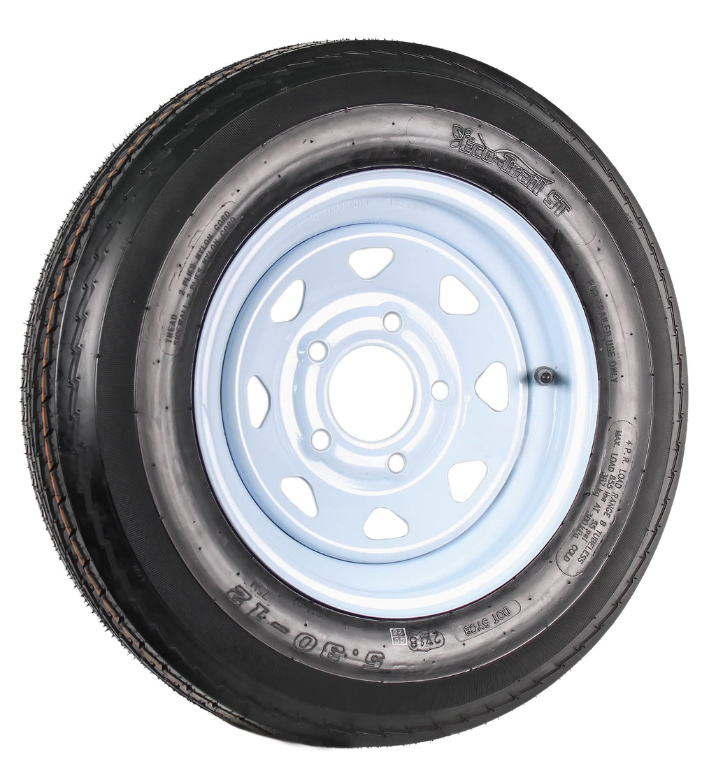12 Inch 5 Lug Trailer Tire Rim Assembly B34111