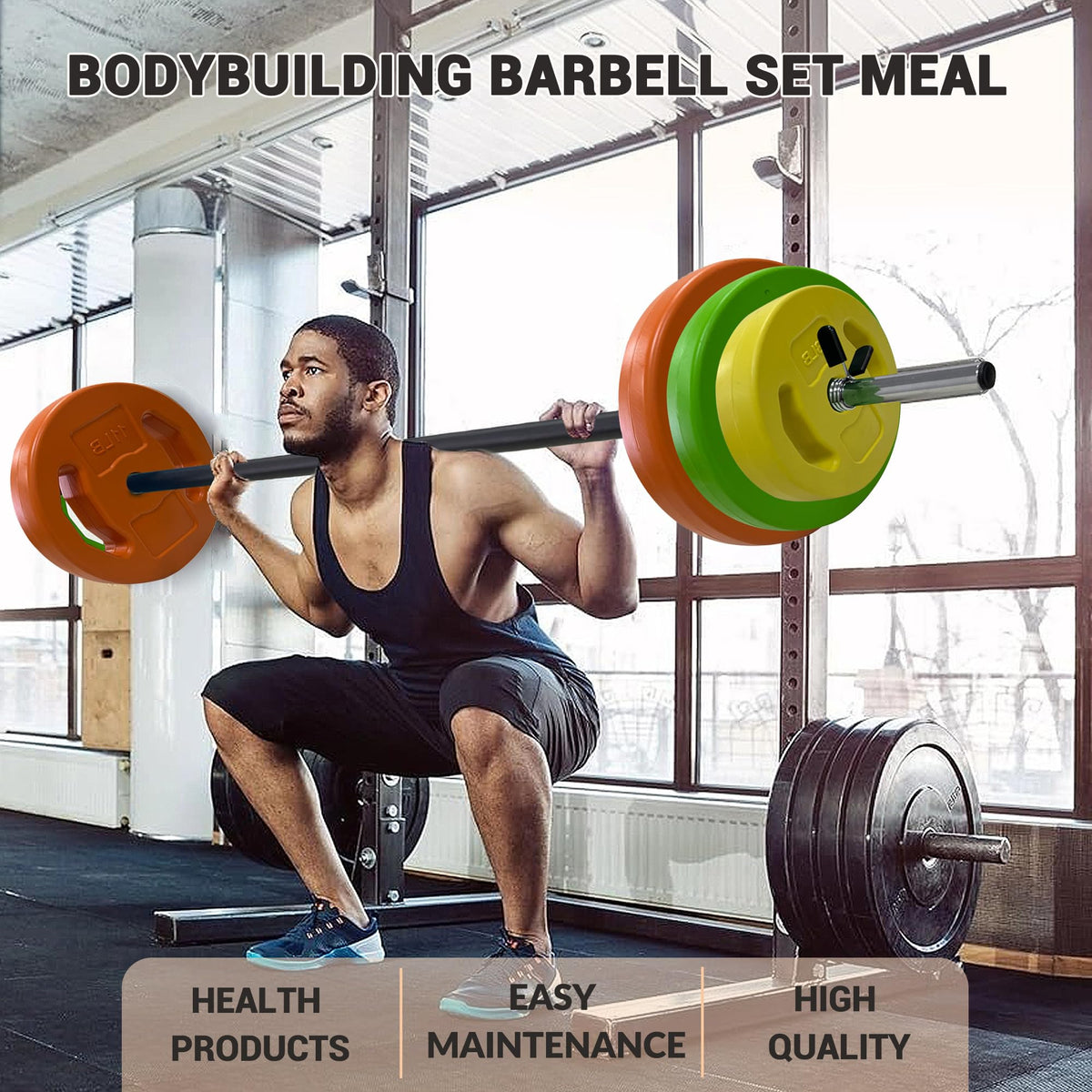 40 LBS Adjustable Barbell Weight Set C95376