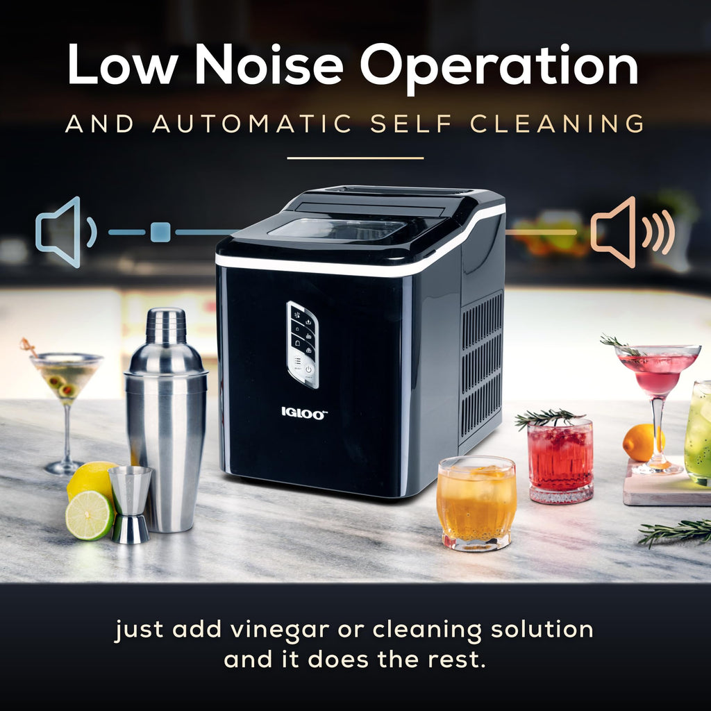 Portable Ice Maker with Scoop and LED Control Panel R729682