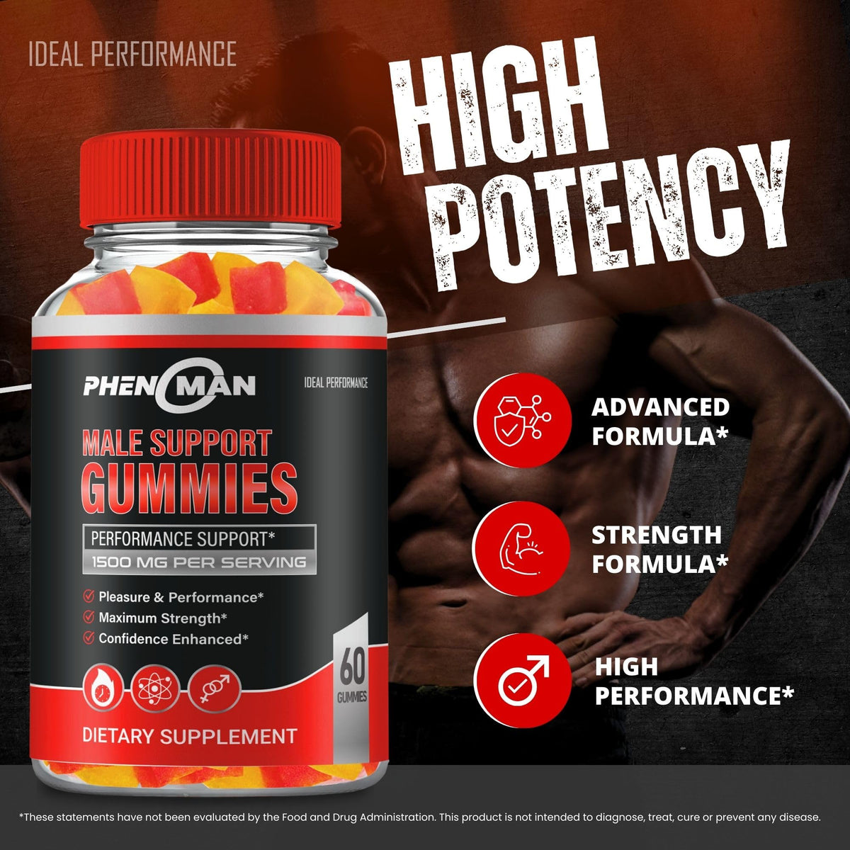 Hemp Gummies 60 Gummies L307