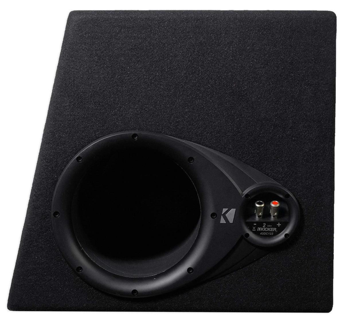 Dual 12" Subwoofers in Vented Sub Box Enclosure with Mono Car Amp and Amp Installation Kit B1526