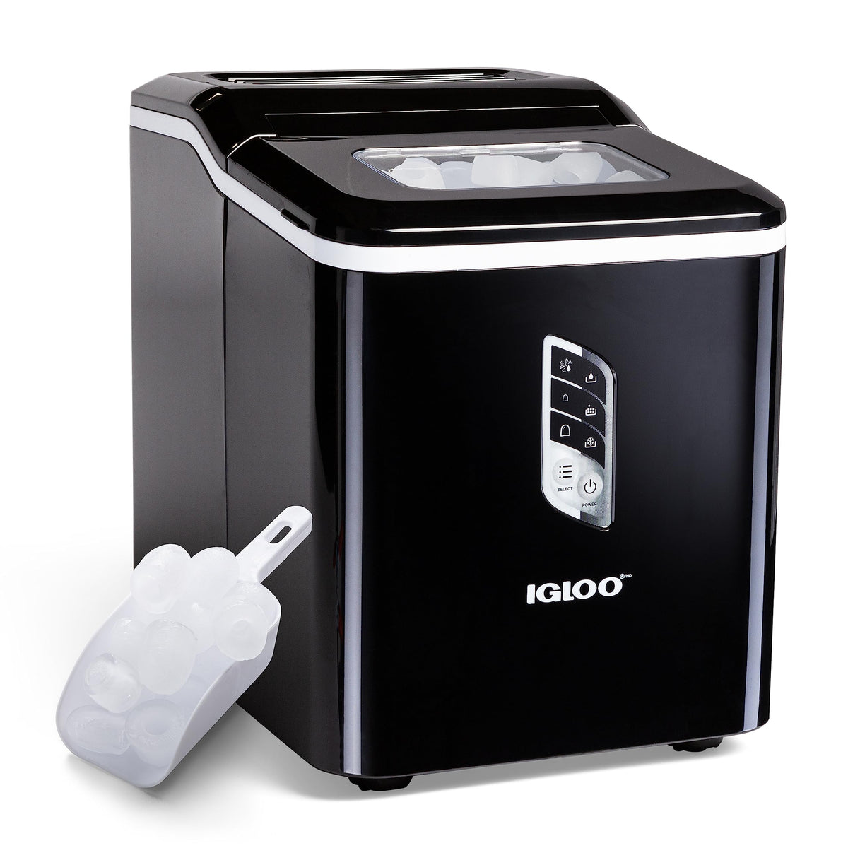 Portable Ice Maker with Scoop and LED Control Panel R729682