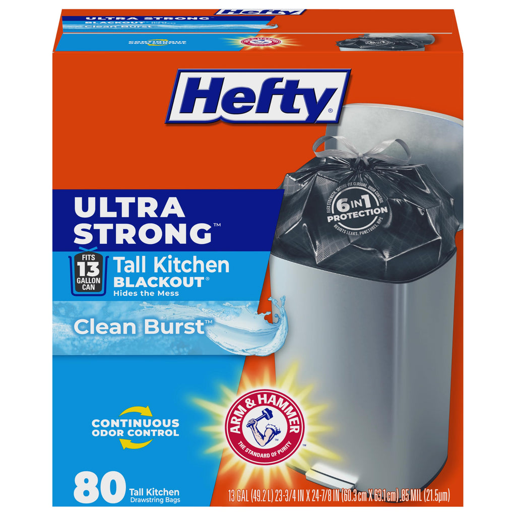 13 Gal Black Kitchen Trash Bags 80ct M12037