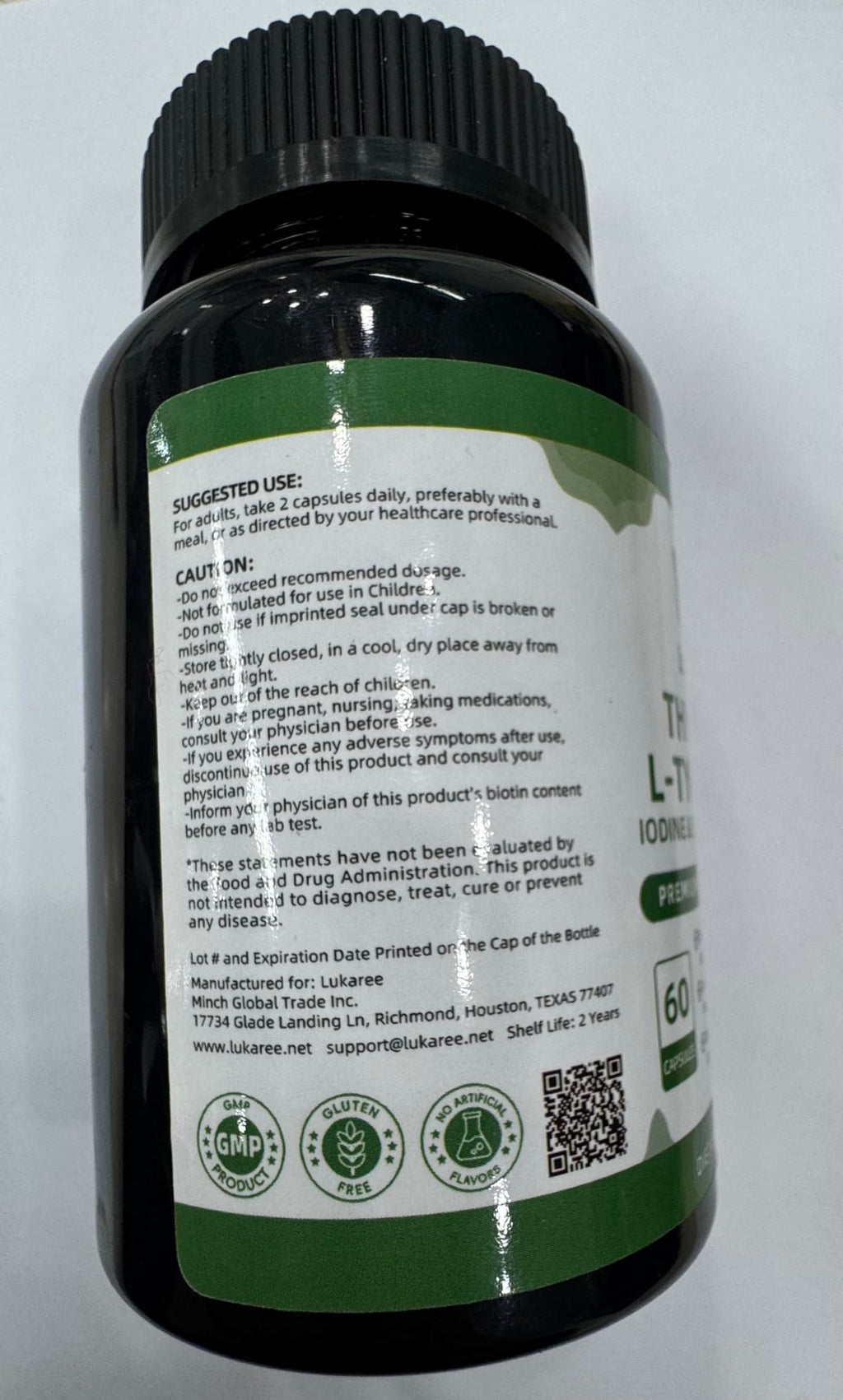 Selenium with Iodine, Zinc L-Tyrosine 500mg, Ashwagandha, 16-in-1 Multivitamin Formula, 90 Capsules H56154