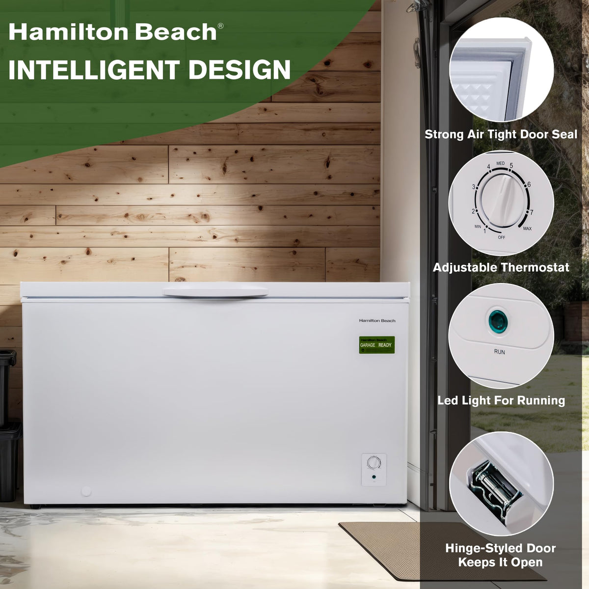 White 14 cu ft Chest Freezer F57380