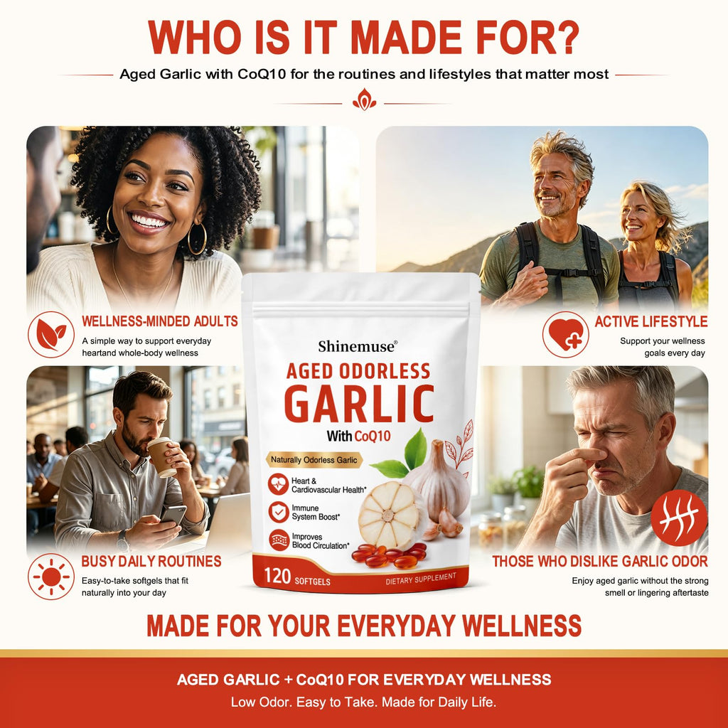 Aged Garlic Extract Softgels 1200mg with CoQ10 J22755