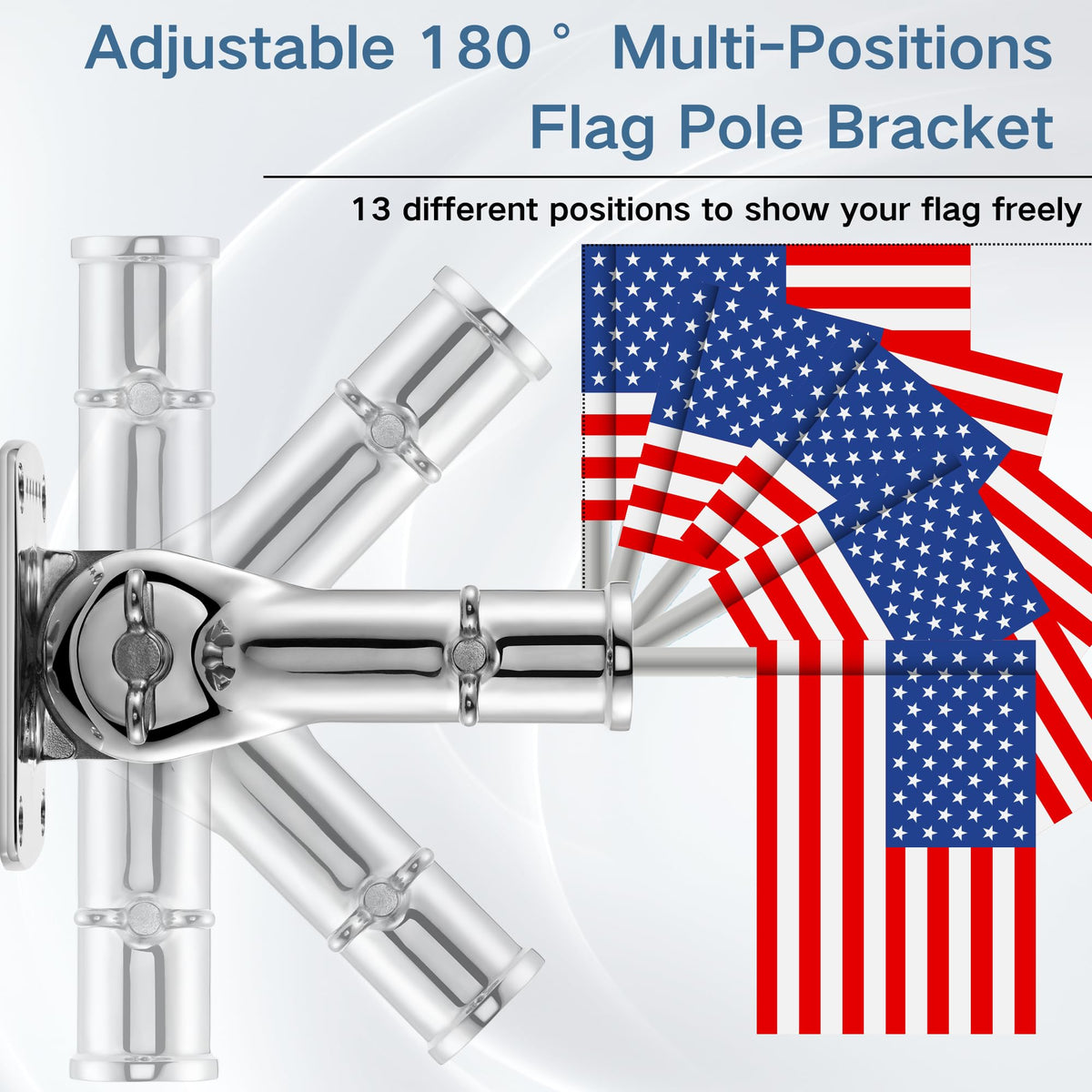316 Stainless Steel Adjustable Flag Pole Holder G287