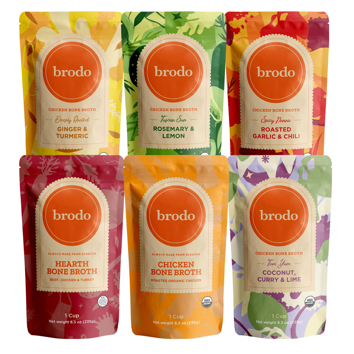 Organic Chicken & Beef Bone Broth 6x 8.3 oz Q76025