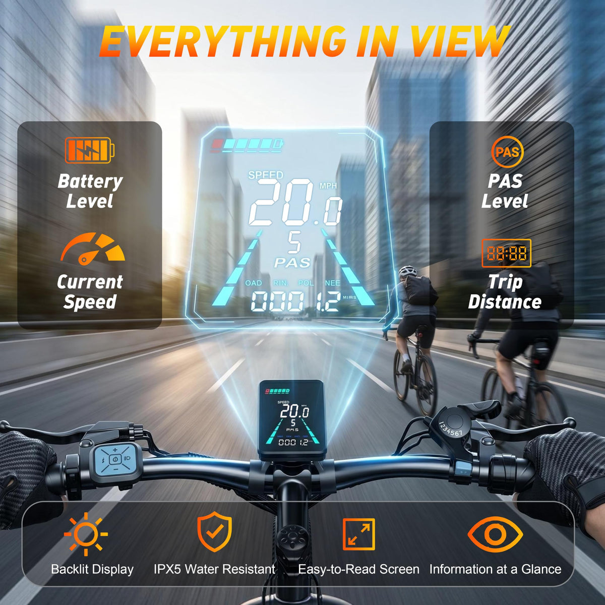26" Electric Mountain Bike 48V 10Ah 7-Speed C654