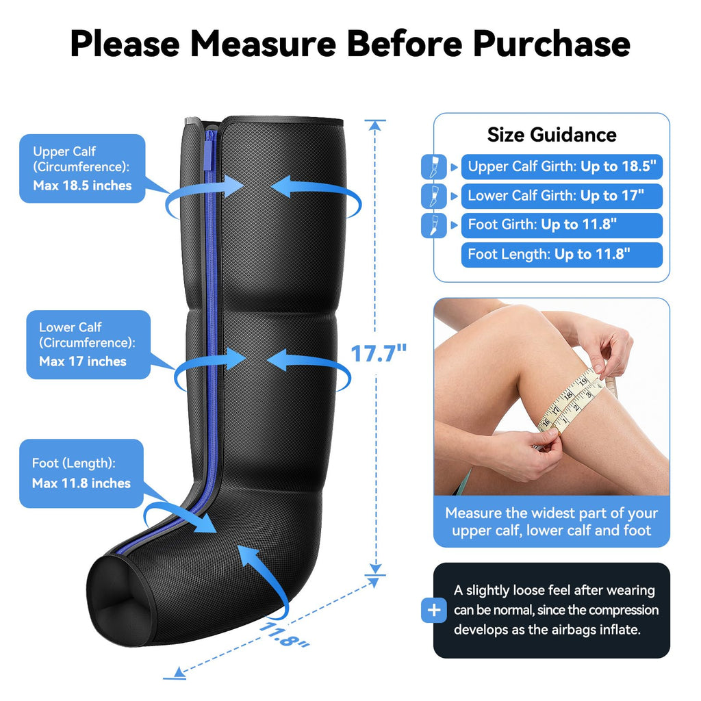 Leg Compression Massager with 3-Zone Heat V3675