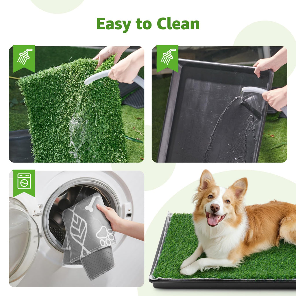 Large Dog Grass Pad with Tray 35x23in G69595