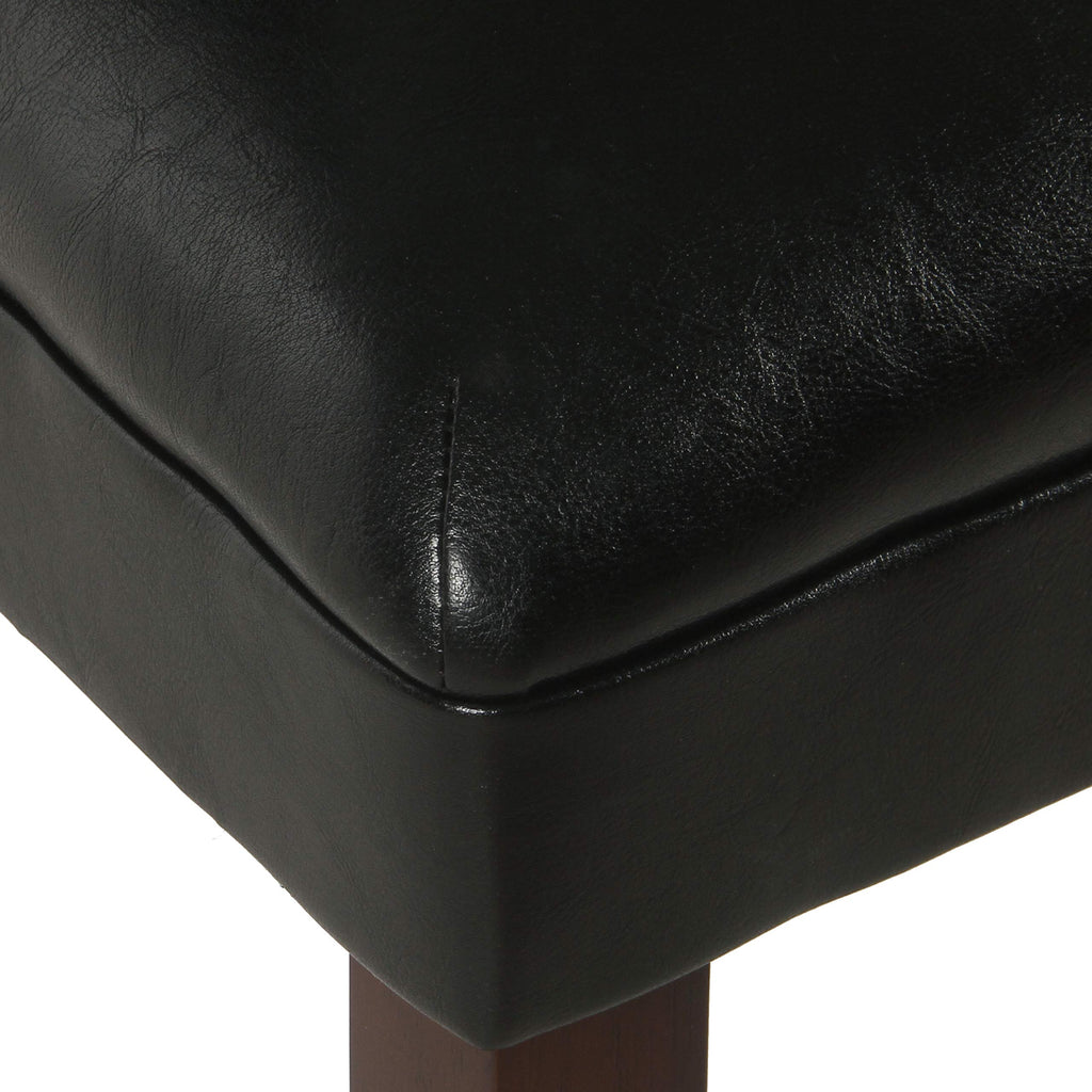 Black Faux Leather Dining Chair Set of 2 M139