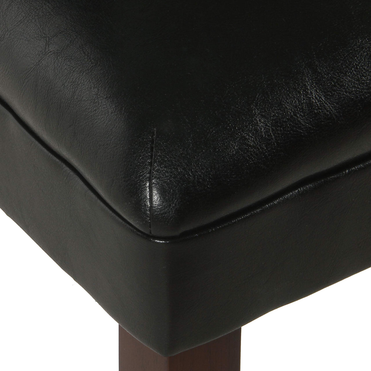Black Faux Leather Dining Chair Set of 2 M139