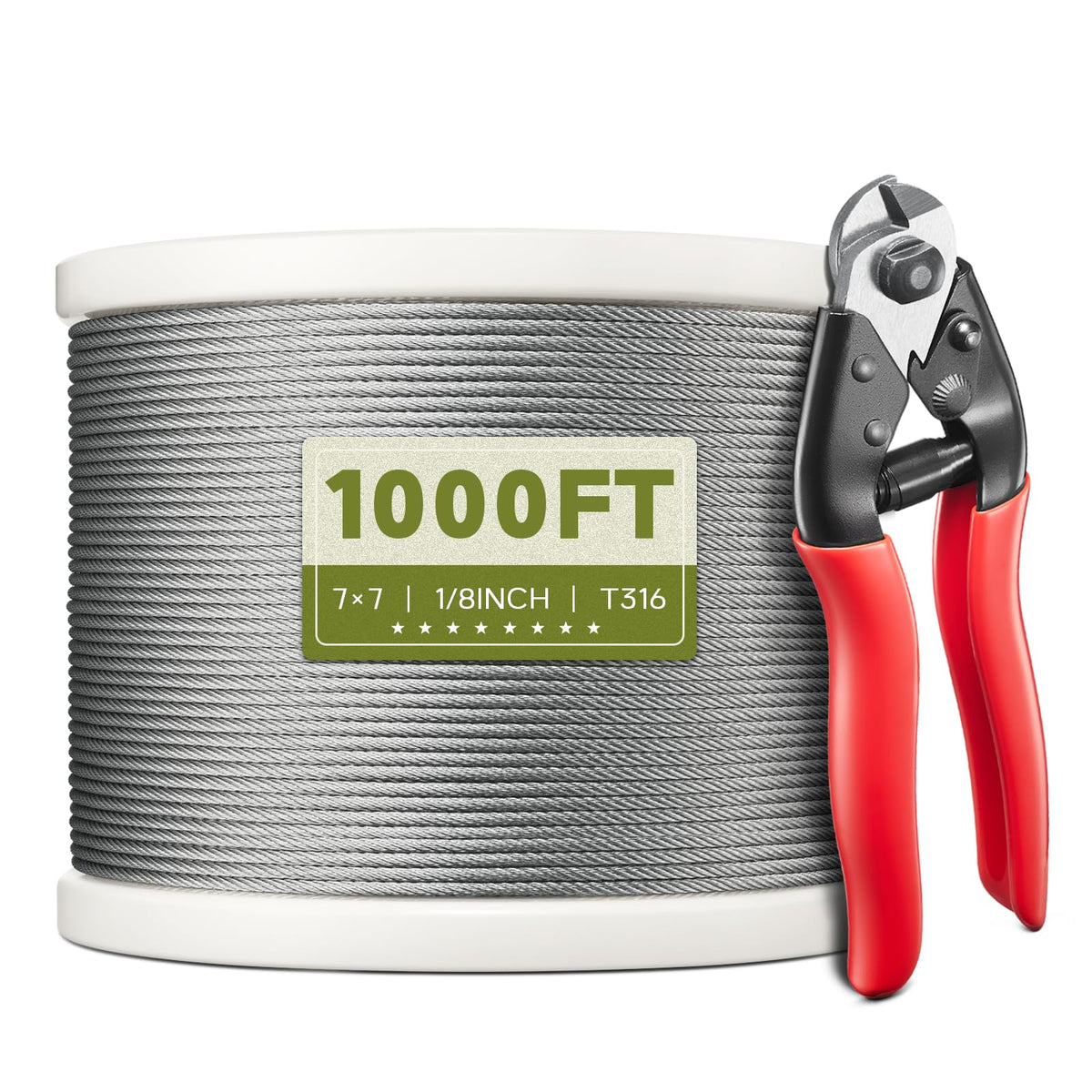 1/8" T316 Stainless Steel Cable W9770
