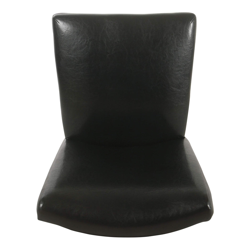 Black Faux Leather Dining Chair Set of 2 M139