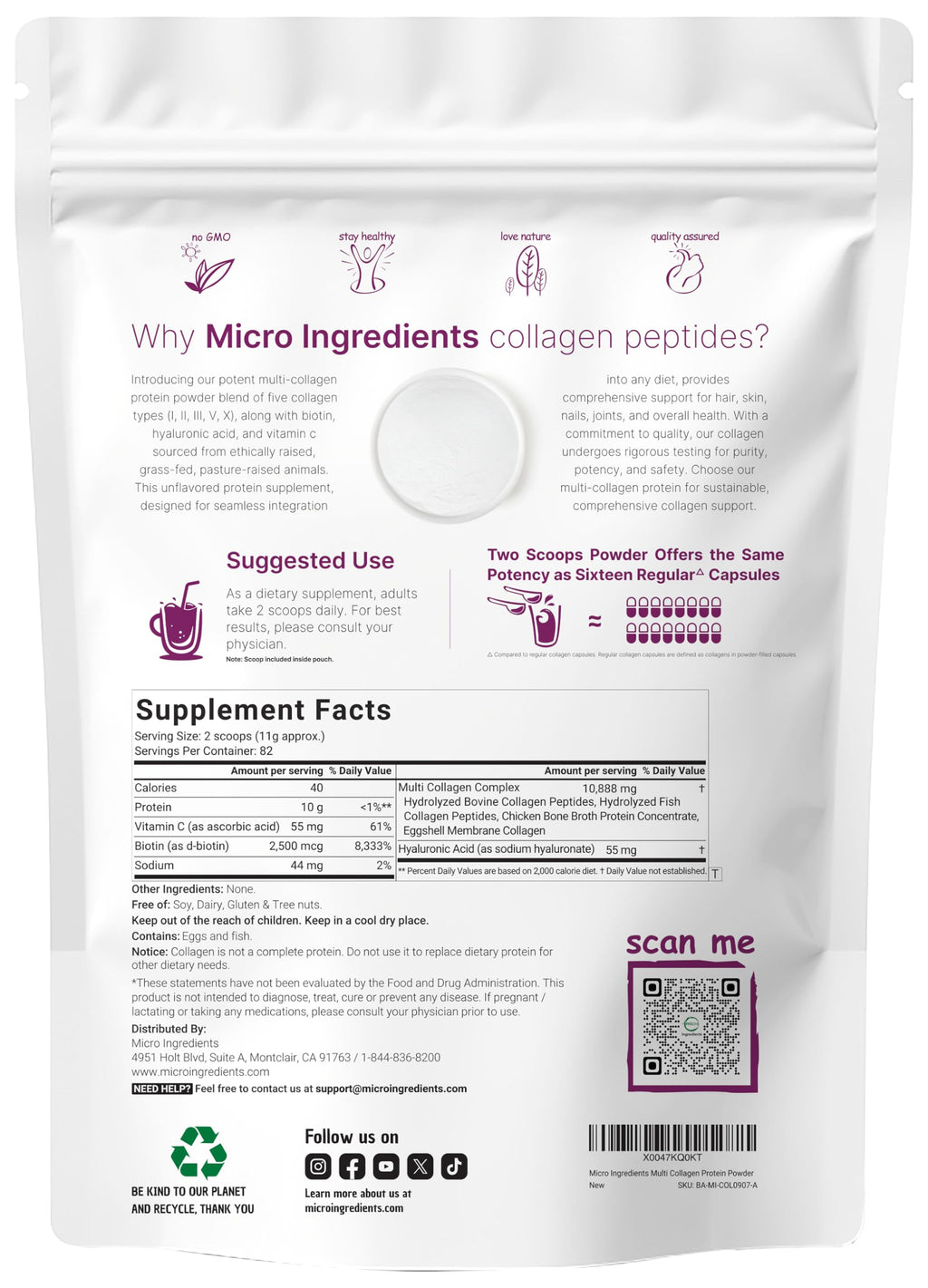 Multi Collagen Protein Powder & Vitamin D3 Bundle Pack I852