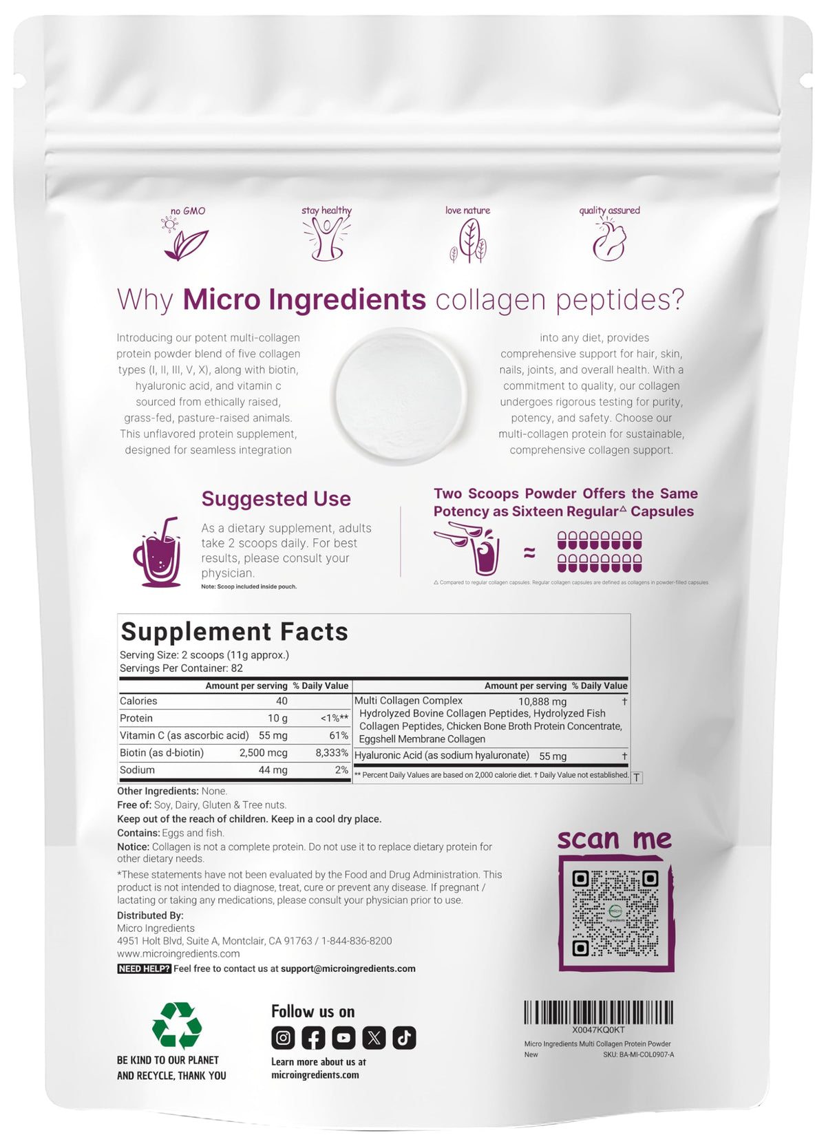 Multi Collagen Protein Powder & Vitamin D3 Bundle Pack I852