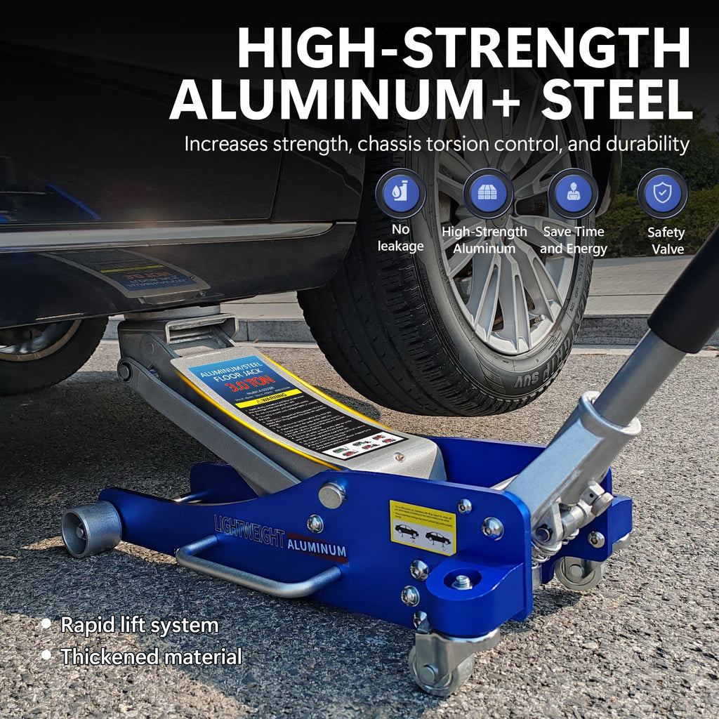 3 Ton Low Profile Aluminum and Steel Floor Jack O537704
