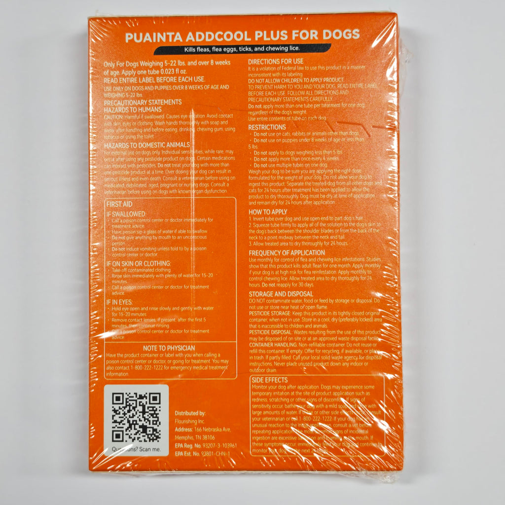 Flea and Tick Prevention for Small Dogs & Puppies, 3 Monthly Doses P744165