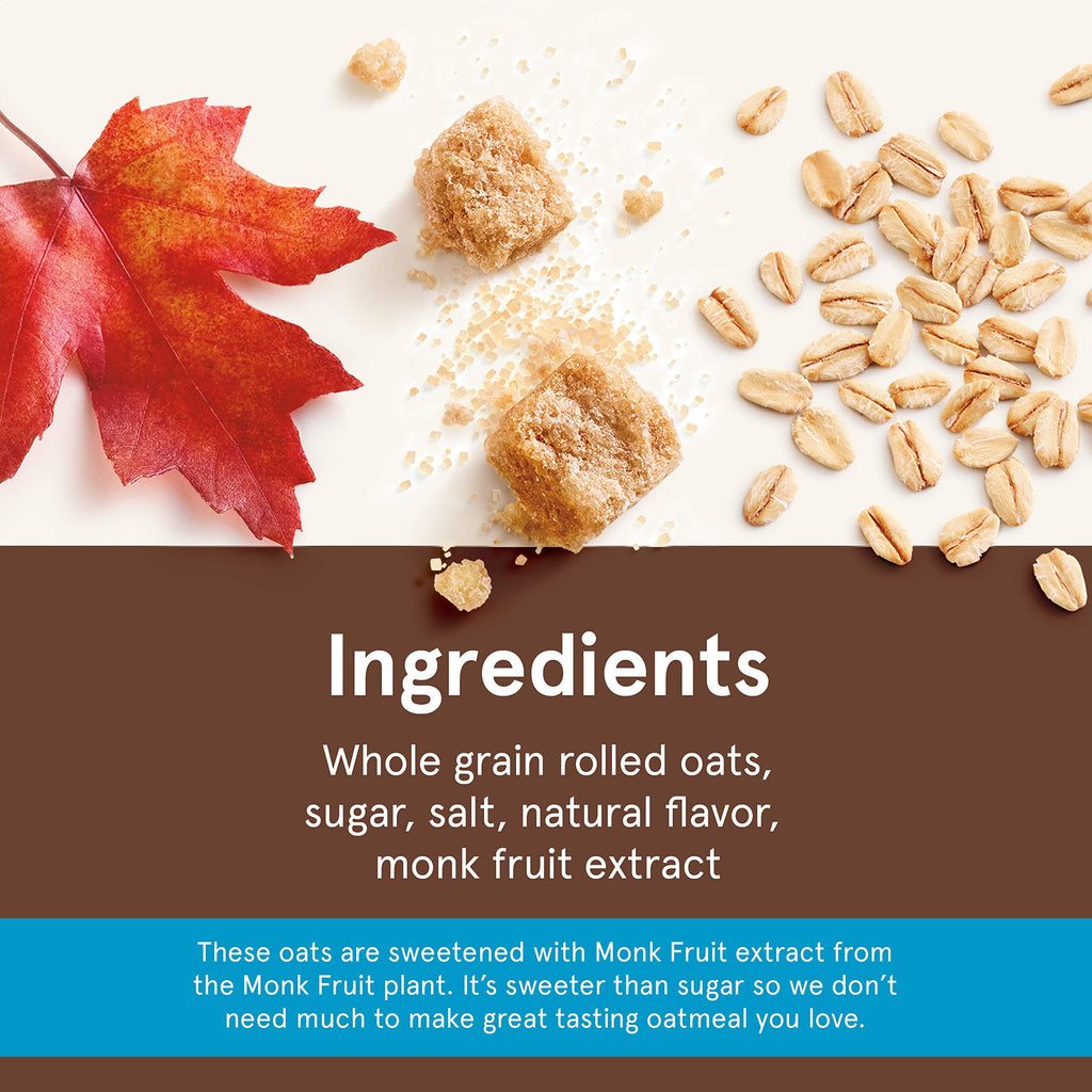 Instant Oatmeal Maple & Brown Sugar 10-Count 1.19oz Boxes Pack of 6 S7728