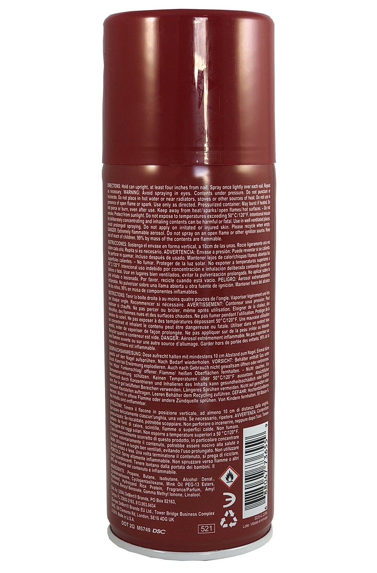 Nail Enamel Dryer Spray 7.5 Ounce Pack of 3 T2408