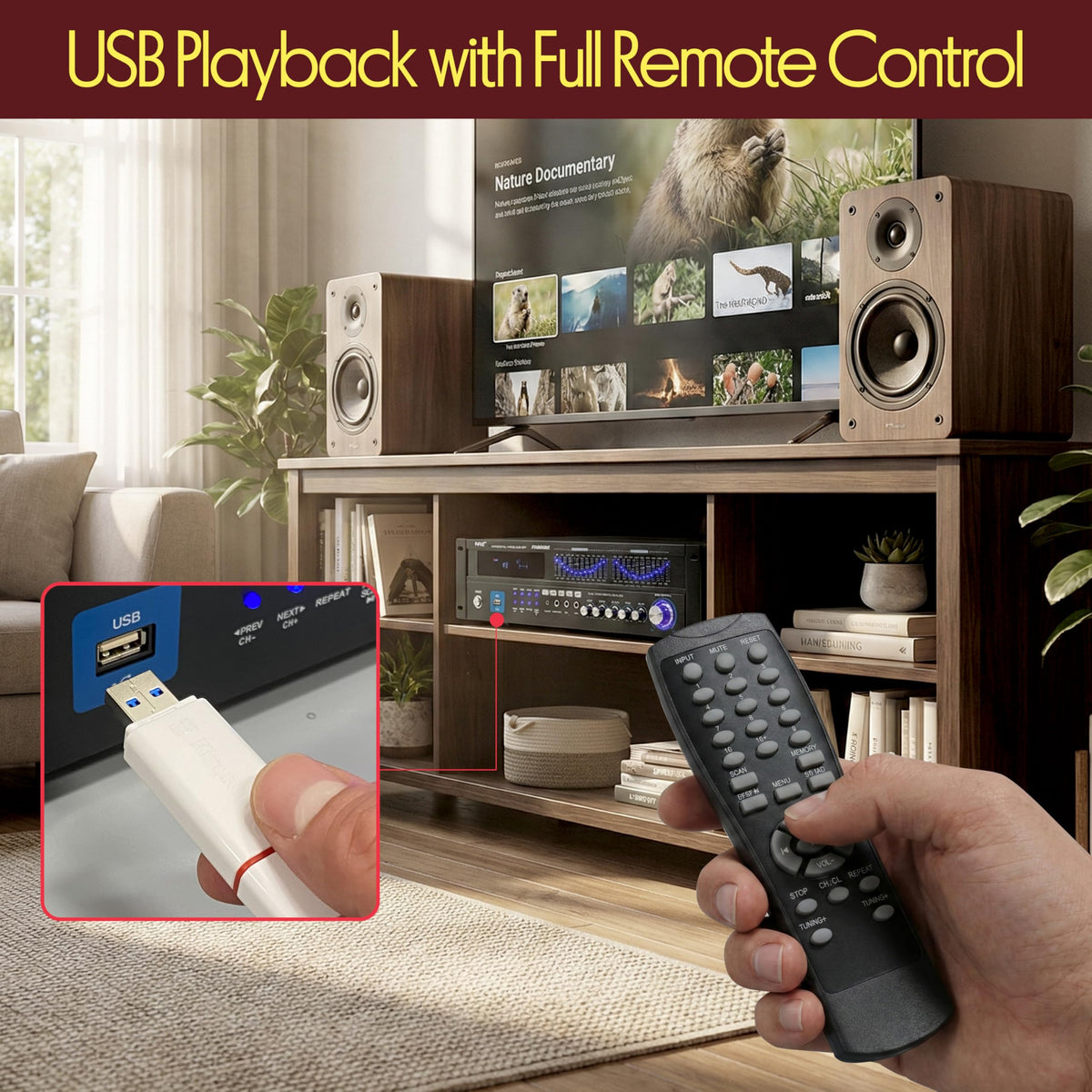 2000W 6-Channel Bluetooth Hybrid Home Amplifier I926230
