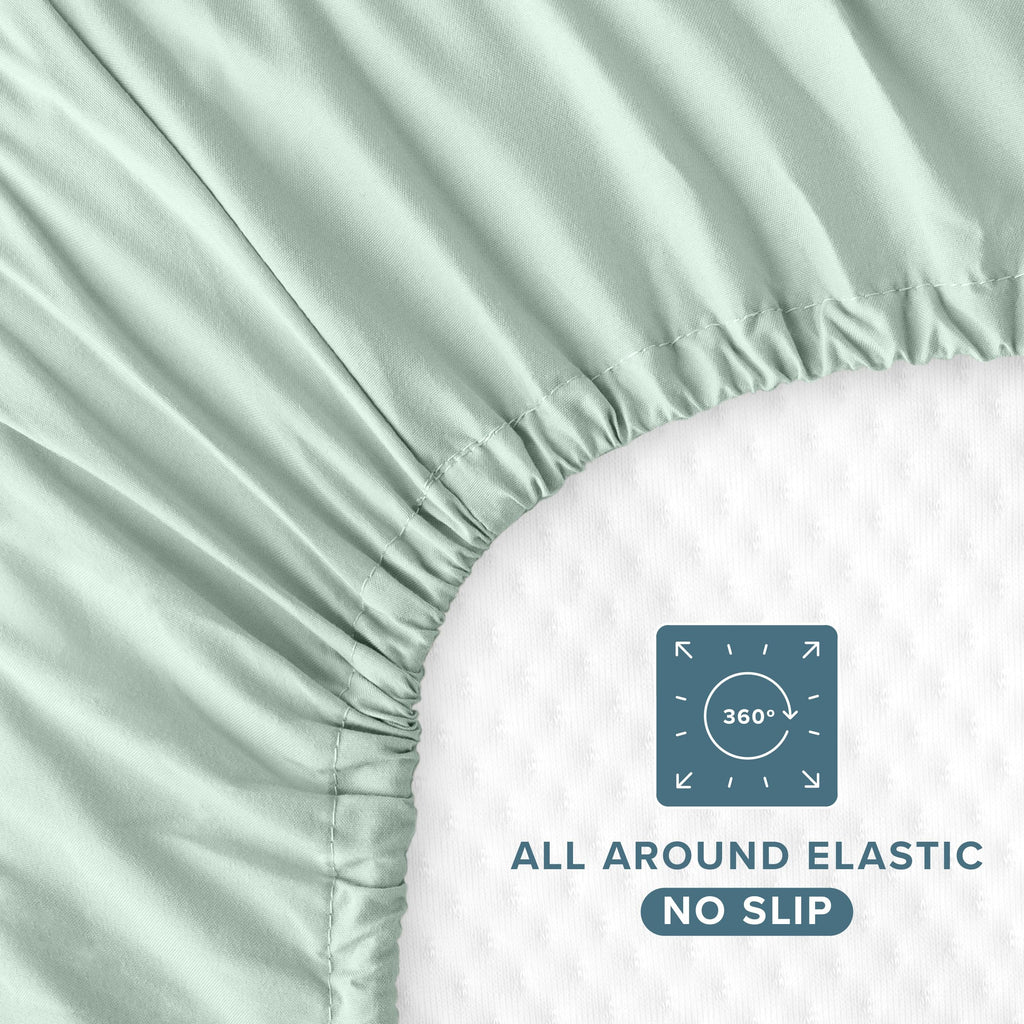 3-Pack Ultra-Soft Microfiber Fitted Crib Sheet I7233